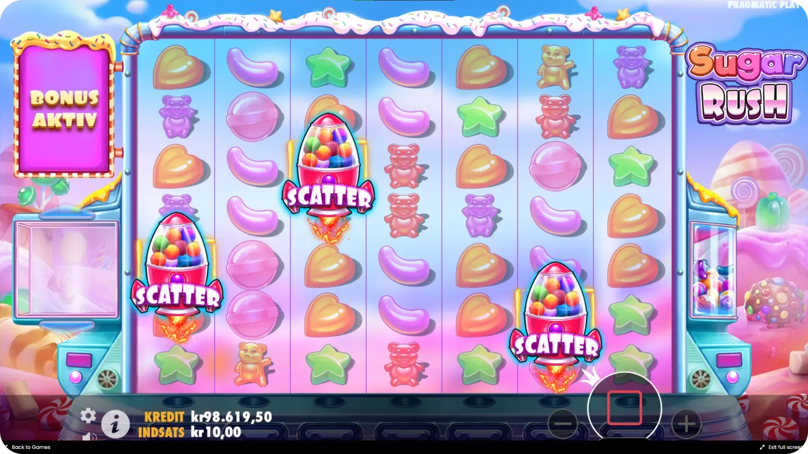 Gratis Spins in slot Sugar Rush