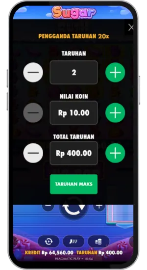 Sesuaikan taruhan Anda