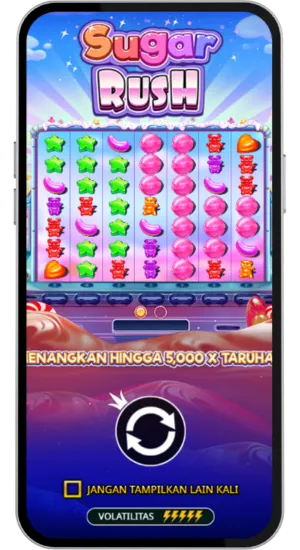 Tampilan utama permainan Sugar Rush